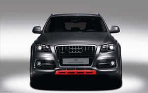 Sleek Black Audi Q5 Suv In A Scenic Nature Setting Wallpaper