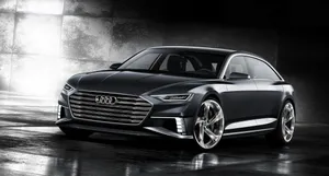 Sleek Black Audi Sedan Wallpaper