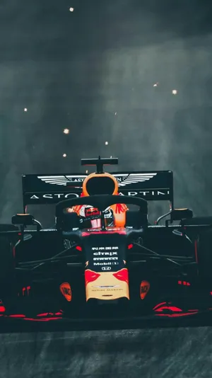 Sleek Black F1 Phone Exuding Sports Elegance Wallpaper