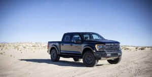 Sleek Black Ford F 150 Raptor R Wallpaper