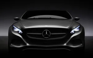 Sleek Black Mercedes Benz In High Definition Wallpaper