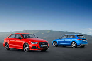 Sleek Black Sedan On City Street Wallpaper