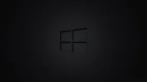 Sleek Black Windows 10 Hd Logo Wallpaper