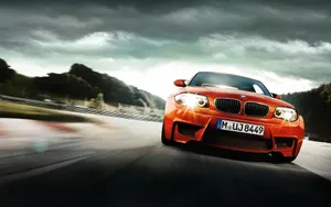 Sleek Bmw 1 Series In Motion Wallpaper