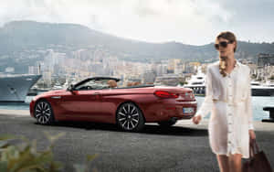 Sleek Bmw 6 Series In Action Wallpaper