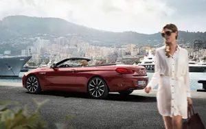 Sleek Bmw 6 Series In Action Wallpaper