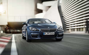 Sleek Bmw 6 Series In Motion Wallpaper