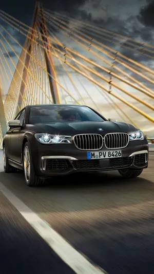 Sleek Bmw 7 Series In Motion Wallpaper