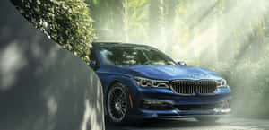 Sleek Bmw 7 Series In Motion Wallpaper