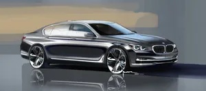 Sleek Bmw 7 Series In Urban Setting Wallpaper