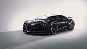 Sleek Bugatti Chiron In Full Speed Wallpaper