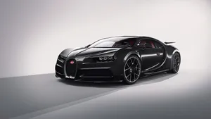 Sleek Bugatti Chiron In Full Speed Wallpaper