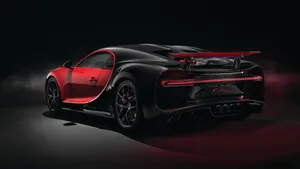 Sleek Bugatti Chiron On The Road Wallpaper