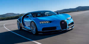 Sleek Bugatti Chiron Sports Car In High Resolution Wallpaper