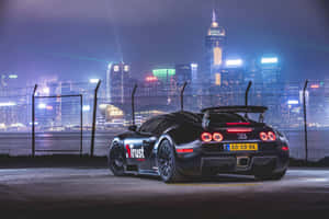 Sleek Bugatti Veyron In Action Wallpaper