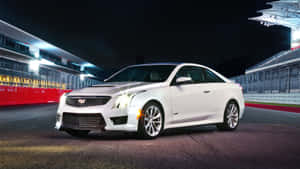 Sleek Cadillac Ats Showcasing Its Elegant Design Wallpaper