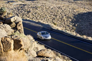 Sleek Cadillac Elr On Display Wallpaper