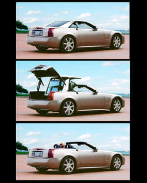 Sleek Cadillac Xlr In Motion Wallpaper