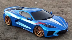 Sleek Chevrolet Corvette Grand Sport In Action Wallpaper