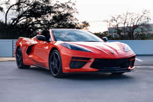 Sleek Chevrolet Corvette Stingray In Action Wallpaper