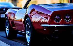 Sleek Chevrolet Corvette Stingray On Display Wallpaper