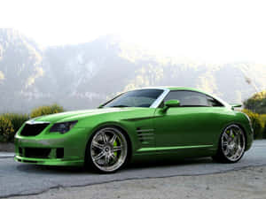 Sleek Chrysler Crossfire Sports Car On The Road Wallpaper