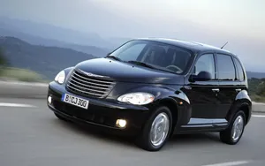 Sleek Chrysler Pt Cruiser In Suburban Setting Wallpaper