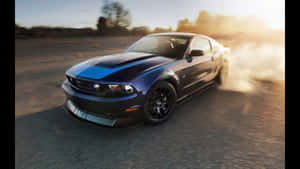 Sleek Compact Car In City Setting Wallpaper