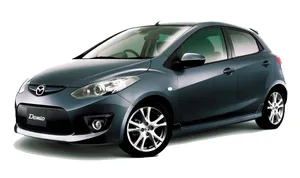 Sleek Compact Car On The Road Wallpaper