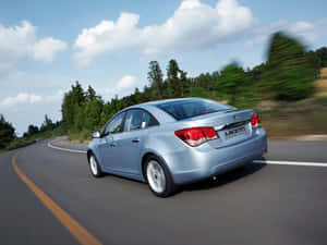 Sleek Daewoo Lacetti Parked In An Urban Environment Wallpaper