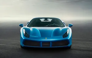 Sleek Ferrari 488 Spider In Action Wallpaper