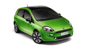 Sleek Fiat Grande Punto Car In Action Wallpaper