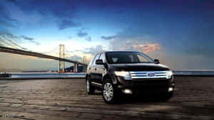 Sleek Ford Edge Cruising The Open Road. Wallpaper