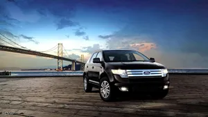 Sleek Ford Edge Cruising The Open Road. Wallpaper