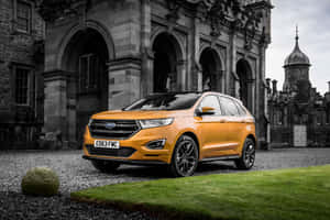 Sleek Ford Edge Gliding On The Open Road Wallpaper