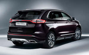 Sleek Ford Edge In Motion Wallpaper