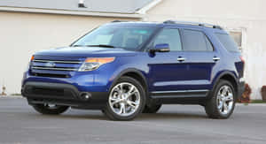 Sleek Ford Explorer In Action Wallpaper