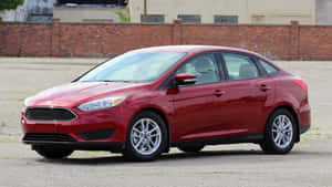 Sleek Ford Focus In Motion Wallpaper