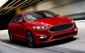 Sleek Ford Fusion In A Striking Urban Setting Wallpaper