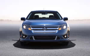Sleek Ford Fusion In An Urban Setting Wallpaper