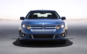 Sleek Ford Fusion In An Urban Setting Wallpaper