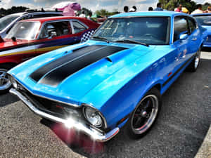 Sleek Ford Maverick Cruising Down The Open Road Wallpaper