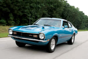 Sleek Ford Maverick In Scenic Landscape Wallpaper
