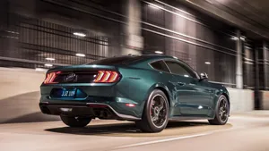 Sleek Ford Mustang Bullitt In Action Wallpaper