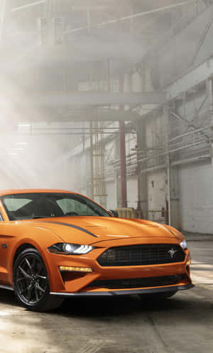 Sleek Ford Mustang Ecoboost In Action Wallpaper