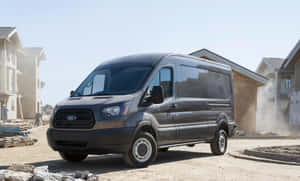 Sleek Ford Transit On The Road Wallpaper