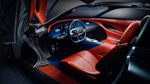 Sleek Genesis Essentia Concept Car In A Scenic Setting Wallpaper