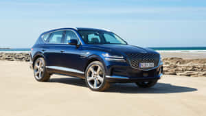 Sleek Genesis Essentia Concept Car In Action Wallpaper