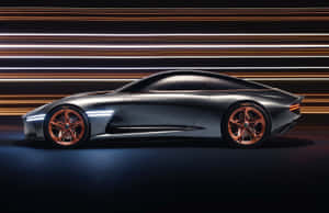Sleek Genesis Essentia Concept Car In Action Wallpaper