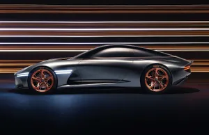 Sleek Genesis Essentia Concept Car In Action Wallpaper
